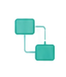 Connected workflow blocks illustration for Smart Automations